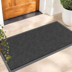 Amyracel Front Door Mat Indoor Outdoor Entrance, 36" x 48" All-Season Waterproof Doormat for Enterway, Heavy Duty Commercial Floor Mat, Fade Resistant, Rubber Back, Low Profile, Easy Clean