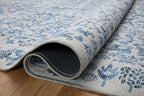 Loloi Rifle Paper Co. Maison Collection MAO-07 Blue 8'-4" x 11'-6", .19" Pile Height, Area Rug