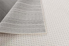 CAMILSON Modern Rug 8x10 Luxury Pebble Pattern Micro Loop Area Rugs Soft High-Low Pile Stain Resistant Easy to Clean Non-Shedding Durable Living Room OfficeIndoor Carpet (White)