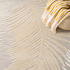 Nourison Home Suncoast Beige 5'3" x 7'3" Area Rug - Easy Clean, Non Shedding, Bed Room, Living Room, Dining Room, Kitchen (5' x 7')