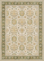 5x7 Area Rug Machine Washable Boho Rug for Living Room,Ultra-Thin Low Pile Carpet,Lightweight Indoor Printed Rug,Non Slip Floral Area Rug for Bedroom, Dining Room, Home Office,Green