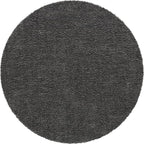 Unique Loom Davos Shag Collection Area Rug - Solid (9' 10" Round, Peppercorn)