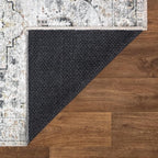 Bloom Rugs Caria Washable Non-Slip 6x9 Rug - Ivory/Gray/Caramel Traditional Area Rug for Living Room, Bedroom, Dining Room, and Kitchen - Exact Size: 6' x 9'