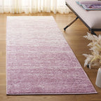 SAFAVIEH Adirondack Collection Runner Rug - 2'6" x 6', Cream & Purple, Modern Ombre Design, Non Shedding & Easy to Clean, Ideal for Hallway, Foyer, Kitchen, Entryway, Bedroom (ADR113L)