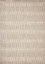 Loloi Amber Lewis Bexley Collection BEX-02 Taupe/Natural 11'-6" x 15' Area Rug Neutral, Textured, Living, Bedroom, Dining, Carpet