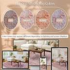 Fame Living Washable Area Rug. Modern Farmhouse. Vintage. Turkish. Bohemian. Distressed. Oriental. Traditional. Rugs for Living Room. Dining. Bedroom. Office. Entryway. Foyer. (860TT, 9' x 12')