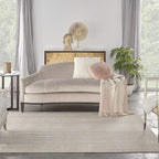 Nourison Home Nourison Essentials Ivory Beige 5' x Square Area Rug - Easy Clean, Non Shedding, Bed Room, Living Room, Dining Room, Kitchen (5' x Square)