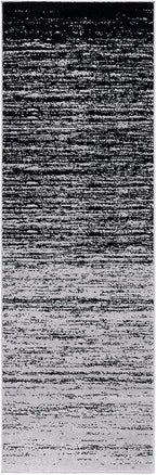 SAFAVIEH Adirondack Collection Runner Rug - 2'6" x 8', Silver & Black, Modern Ombre Design, Non Shedding & Easy to Clean, Ideal for Hallway, Foyer, Kitchen, Entryway, Bedroom (ADR113A)