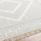 Mark&Day Wool Rugs, 8x10 Nishnabotny Cottage Light Gray Area Rug, Grey Beige Carpet for Living Room, Bedroom or Kitchen (8' x 10')