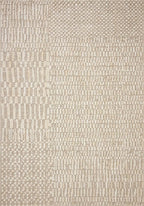 Loloi Amber Lewis Bexley Collection BEX-01 Natural/Birch 2'-7" x 10'-0" Runner Rug Neutral, Textured, Living, Bedroom, Dining, Carpet