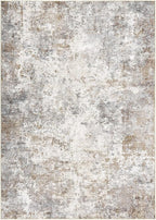 6x9 Area Rug Living Room Rugs - Washable Neutral Modern Abstract Soft Thin Large Rug Indoor Floor No Slip Rug Carpet for Bedroom Under Dining Table Home Office Decor - Brown Grey