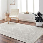Mark&Day Wool Rugs, 8x10 Nishnabotny Cottage Medium Beige Area Rug, Beige Carpet for Living Room, Bedroom or Kitchen (8' x 10')