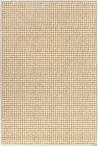 Dash & Albert Hartley Natural Machine Washable Rug, 3 X 5 Feet, Natural Plaid Pattern