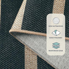 Lahome Striped Easy Jute Entryway Rug, 2x3 Kitchen Rugs Non Slip Washable Indoor Outdoor Door Mat, Farmhouse Neutral Lightweight Non Shedding Small Carpet for Entry Welcome Door