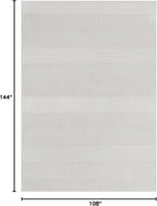 Beverly Rug Micro Loop Large Area Rug White 9x12 Modern Luxury Boho Geometric Durable Indoor Area Rugs for Living Dining Room Office Stain Resistant Non Shedding Casual Indoor Carpet White 9 x 12