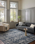Loloi Magnolia Home by Joanna Gaines Gigi Collection GIG-02 Navy/Stone 5'-3" x 7'-6" Area Rug