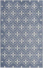 Nourison Home Nourison Essentials Blue Ivory 4' x 6' Area Rug - Easy Clean, Non Shedding, Bed Room, Living Room, Dining Room, Kitchen (4' x 6')