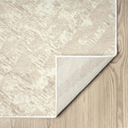 Abani Terra Cream Area Rug for Living Room, Bedroom - Rustic Modern Pattern - 8' x 10' - Durable & Easy to Clean