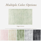 Sage Green Bathroom Rug,Non Slip Washable Boho Abstract Small Area Rug for Kitchen Bedroom Entryway,2x3,Light Green