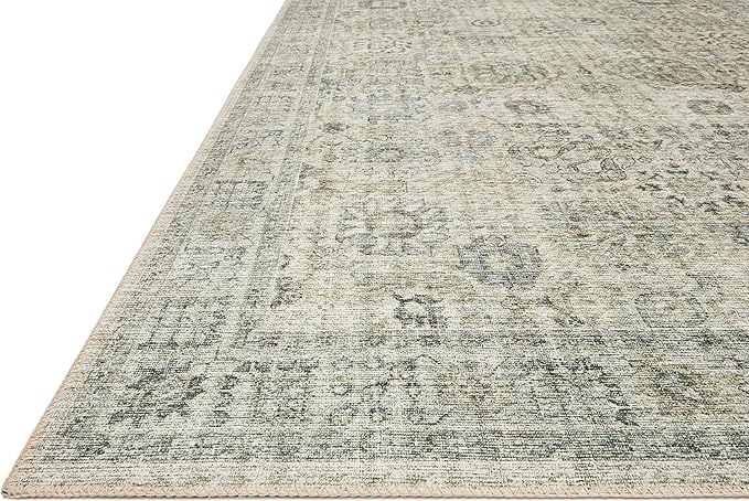 Loloi Skye Collection SKY-14 Natural/Sage 7' x 9' Oval Area Rug