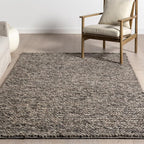 Nuloom Penelope Grey/Brown, 7'6" x 9'6", Hand-Braided, Wool & Cotton, Soft and Textured, High Traffic, Stain Resistant, Easy Clean, Durable Area Rug for Bedroom, Living Room, Dining, Entryway