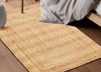 Savi Home Natural Jute Rug 3x5 Ft – Handwoven Braided Area Rug for Kitchen, Living Room & Bedroom – Eco-Friendly, Durable, Washable Woven Floor Mat – 36x60 Inch Rustic Farmhouse Décor