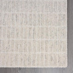Hand-Tufted 100% Wool Area Rug – Unique Modern Geometric Grid Pattern, Soft Plush Textured Carpet for Living Room, Bedroom, Dining Room & Entryway (Grey, 4' x 6')
