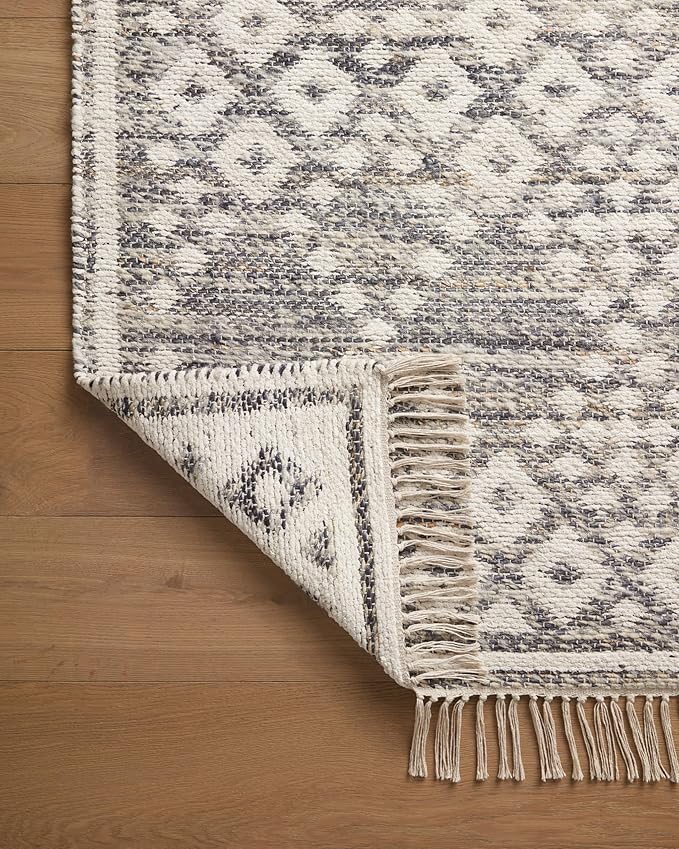 Loloi Angela Rose Rivers Collection RIV-01 Denim/Ivory 5'-0" x 7'-6" Reversible Area Rug