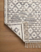 Loloi Angela Rose Rivers Collection RIV-01 Denim/Ivory 5'-0" x 7'-6" Reversible Area Rug