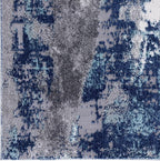 LUXE WEAVERS Euston Collection D.Blue-L.Blue 6x9 Modern Abstract Area Rug