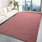 HQAYW 6x9 Large Area Rugs for Living Room Bedroom, Modern Thickened Memory Foam Soft Rug, Low Pile Minimalist Washable Non Slip Carpets for Kids Girls Boys Nursery Dorm Home Decor, Dark Red