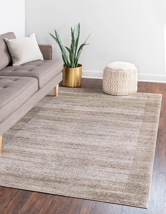 Rugs.com Angelica Collection Rug – 3' x 5' Beige Medium Rug Perfect for Entryways, Kitchens, Breakfast Nooks, Accent Pieces