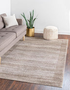 Rugs.com Angelica Collection Rug – 3' x 5' Beige Medium Rug Perfect for Entryways, Kitchens, Breakfast Nooks, Accent Pieces