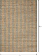 Loloi Chris Loves Julia Judy Collection JUD-04 Natural/Sky 2'-3" x 3'-9" Accent Rug