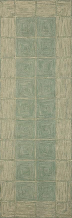 Loloi Chris Loves Julia Francis Collection FRA-02 Green/Natural 2'-3" x 3'-9" Accent Rug