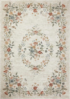 Loloi Rifle Paper Co. Laurel Collection LAU-01 Cream 2'-8" x 8' Runner Rug