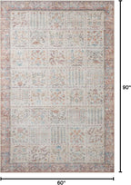 Loloi Rifle Paper Co. Maison Collection MAO-08 Cream 5'-0" x 7'-6", .19" Pile Height, Area Rug