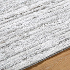 Mark&Day Area Rugs, 5x7 Mariette Global Medium Gray Area Rug, Silver Grey Carpet for Living Room, Bedroom or Kitchen (5'3" x 7')