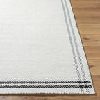 Mark&Day Wool Rugs, 2x3 Janmichael Cottage Light Silver/Black Area Rug, Silver Black Carpet for Living Room, Bedroom or Kitchen (2' x 3')