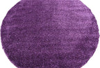 Unique Loom Solo Collection Area Rug - Calabasas (6' 1" Round, Violet)