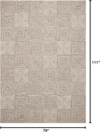 Loloi Darby Collection DAR-05 Beige/Grey 6'-7" x 9'-3" Area Rug