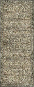 2x5 Runner Rug Machine Washable Boho Runners for Hallway,Ultra-Thin Low Pile Rug,Lightweight Indoor Carpet,Non Slip Floral Runners for Enrtyway, Corridor, Home Office, Kitchen,Sage