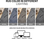 Rugshop Abstract Arch Shag Runner Rug Anthracite Dark Gray 2' 3" x 8' Perfect for Hallways, Kitchens, or Behind The Sofa