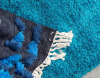 Unique Loom Solid Shag Collection Area Rug (2' 6" x 13' 1" Runner, Turquoise)