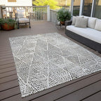 Addison Rugs Chantille ACN591 Ivory 8' x 10' Indoor Outdoor Area Rug, Easy Clean, Machine Washable, Non Shedding, Bedroom, Living Room, Dining Room, Kitchen, Patio Rug