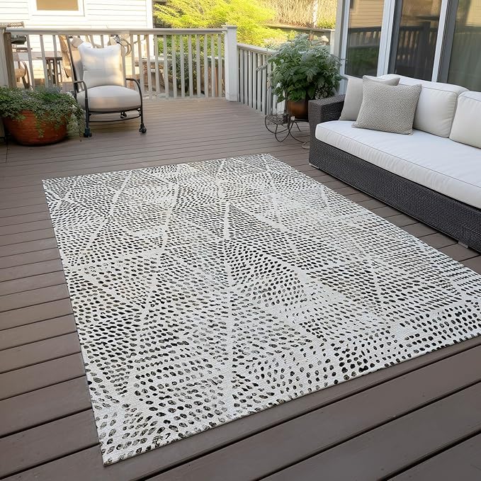Addison Rugs Chantille ACN591 Ivory 2'6" x 3'10" Indoor Outdoor Area Rug, Easy Clean, Machine Washable, Non Shedding, Bedroom, Living Room, Dining Room, Kitchen, Patio Rug