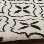 Nourison Home Nourison Essentials Ivory Black 8' x 10' Area Rug - Easy Clean, Non Shedding, Bed Room, Living Room, Dining Room, Kitchen (8' x 10')