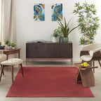 Nourison Home Nourison Essentials Brick Red 4' x 6' Area Rug - Easy Clean, Non Shedding, Bed Room, Living Room, Dining Room, Kitchen (4' x 6')