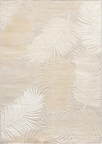 Nourison Home Suncoast Beige 4' x 6' Area Rug - Easy Clean, Non Shedding, Bed Room, Living Room, Dining Room, Kitchen (4' x 6')