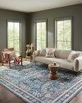 Loloi Rifle Paper Co. Maison Collection MAO-06 Blue/Multi 2'-3" x 3'-9", .19" Pile Height, Accent Rug
